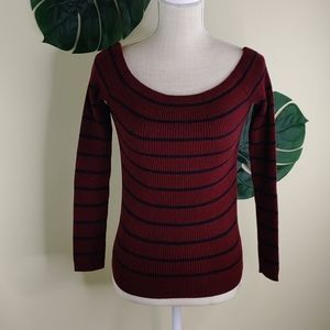 American Eagle striped long sleeve sweater